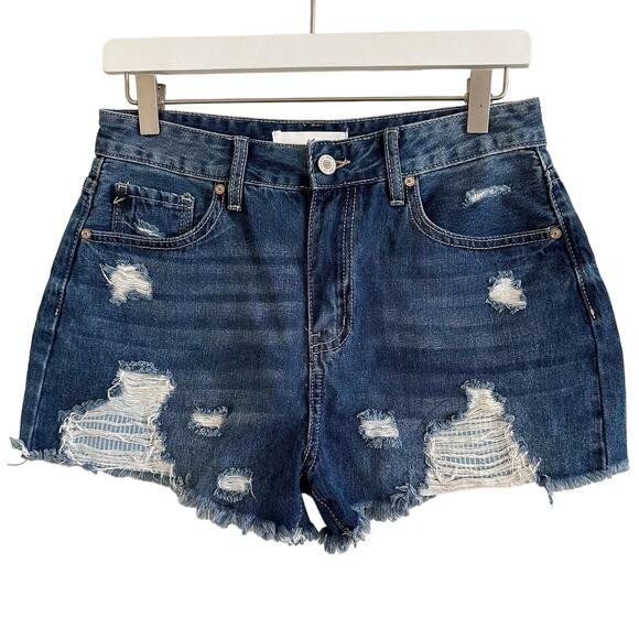 KanCan Distressed Cutoff Shorts Size 7/27 - Picture 1 of 10